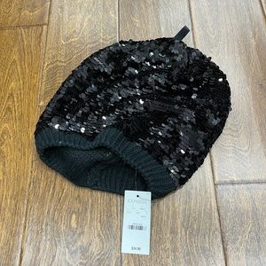 Express sequin hat. New with tags!!